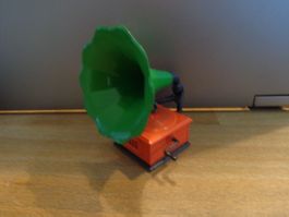 Nostalgie Grammofon Metall mit Spitzerfunktion  als Deko für