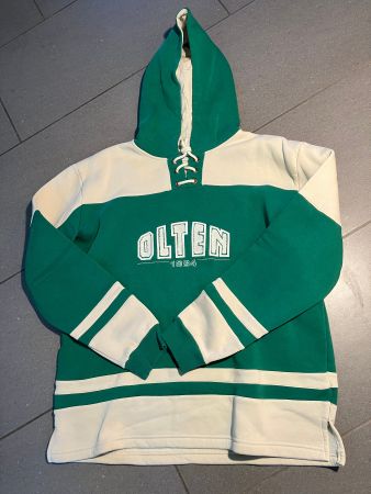 Kapuzenpullover Hoodie EHC Olten 1934 grün weiss