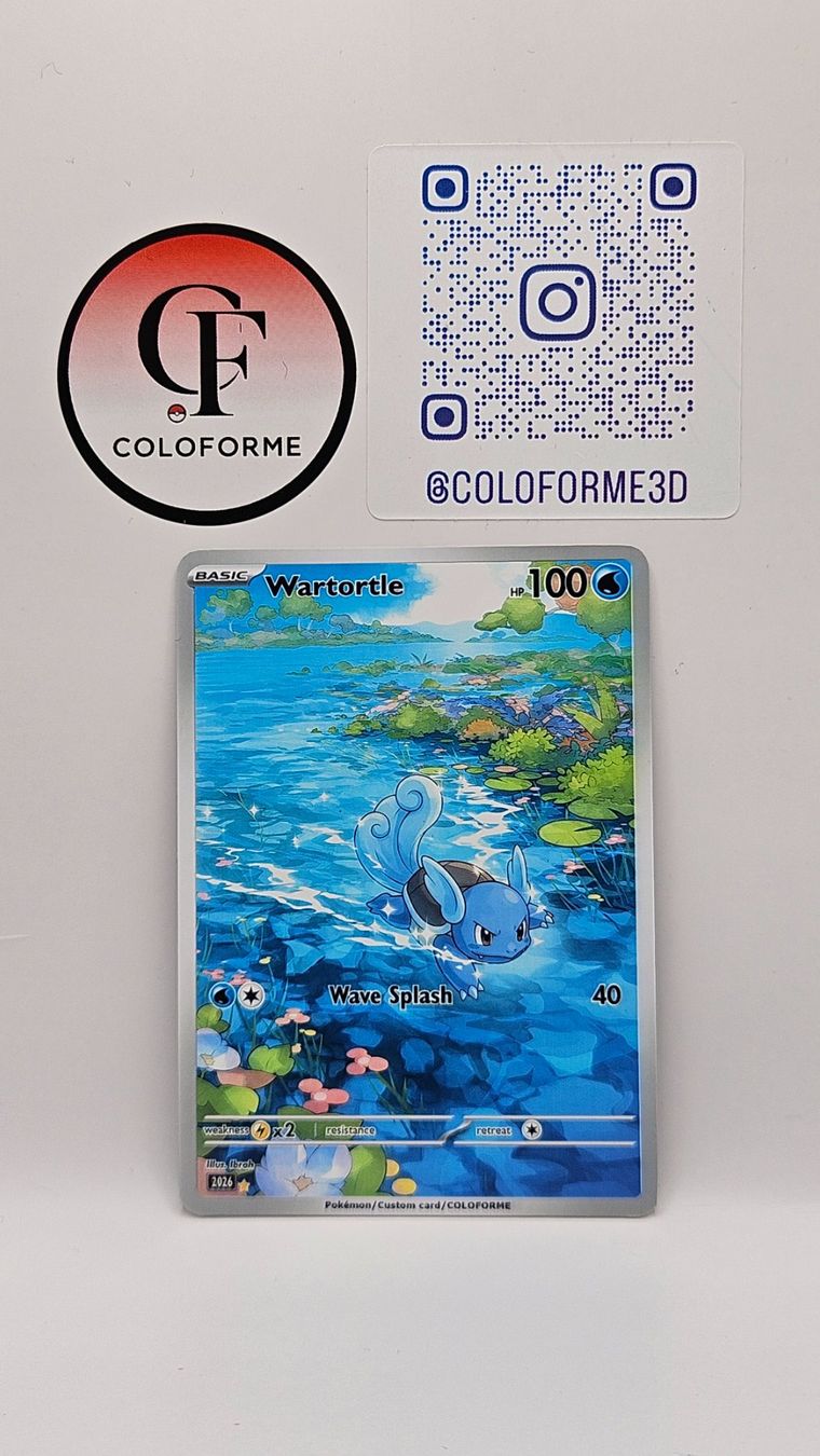 Pokémon Carte collezionabili: Wartortle Custom Card – Nuovo (secondo la descrizione) da Yverdon-les-Bains venduto da sen_dh25