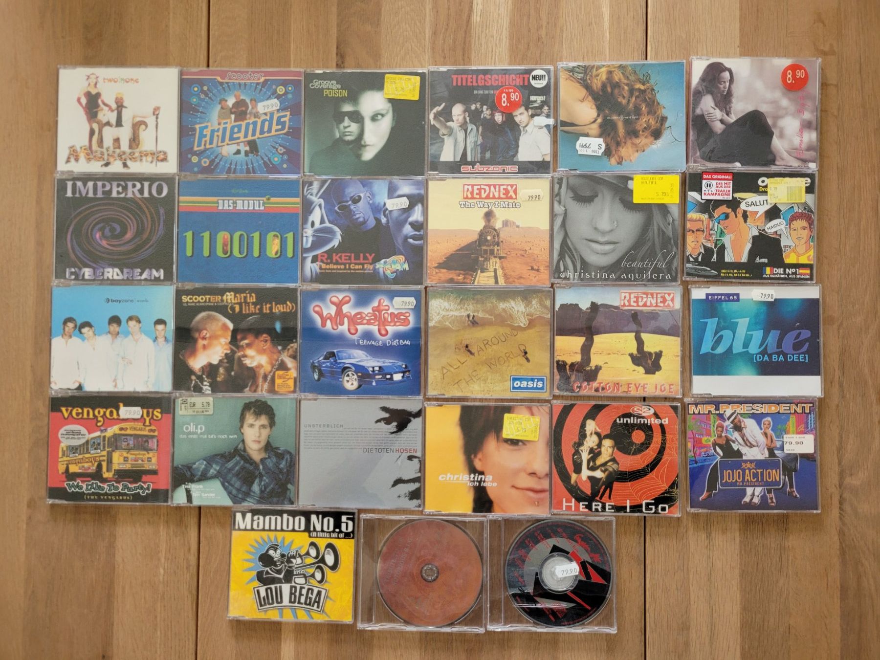 CD: Tasche mit 97 Stück CD-Singles Querbeet – Usato da Nebikon venduto da Harley-Davidson01 2