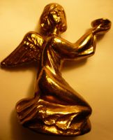 SEHR SCHÖNER ANTIKER SCHUTZ  ENGEL 2.--9 x 7 CM -