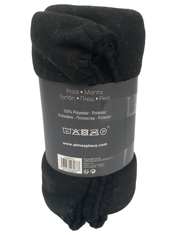 Coperte: ATMOSPHERE Fleece-Decke Schwarz – Nuovo (secondo la descrizione) da Hünenberg venduto da Restwert_Zug 1