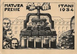 Stans, Matura-Karte 1934, Studentica