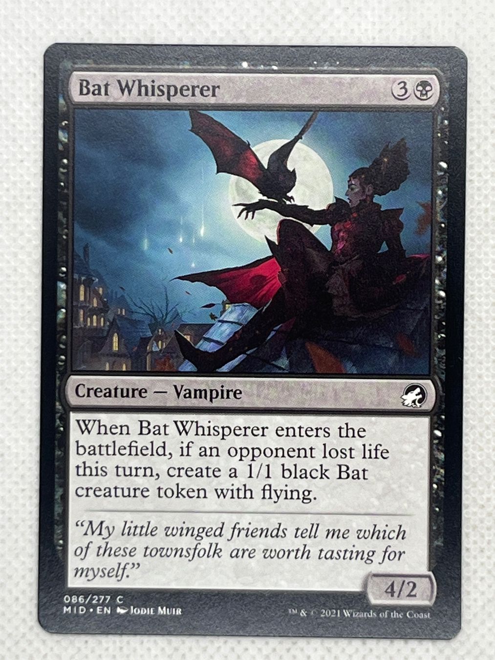 Magic The Gathering Carte collezionabili: MTG Bat Whisperer MID 086 Englisch Common – Usato da Hinterkappelen venduto da Kim1992