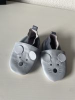 Chaussons bébé cuir gris souris taille 21 