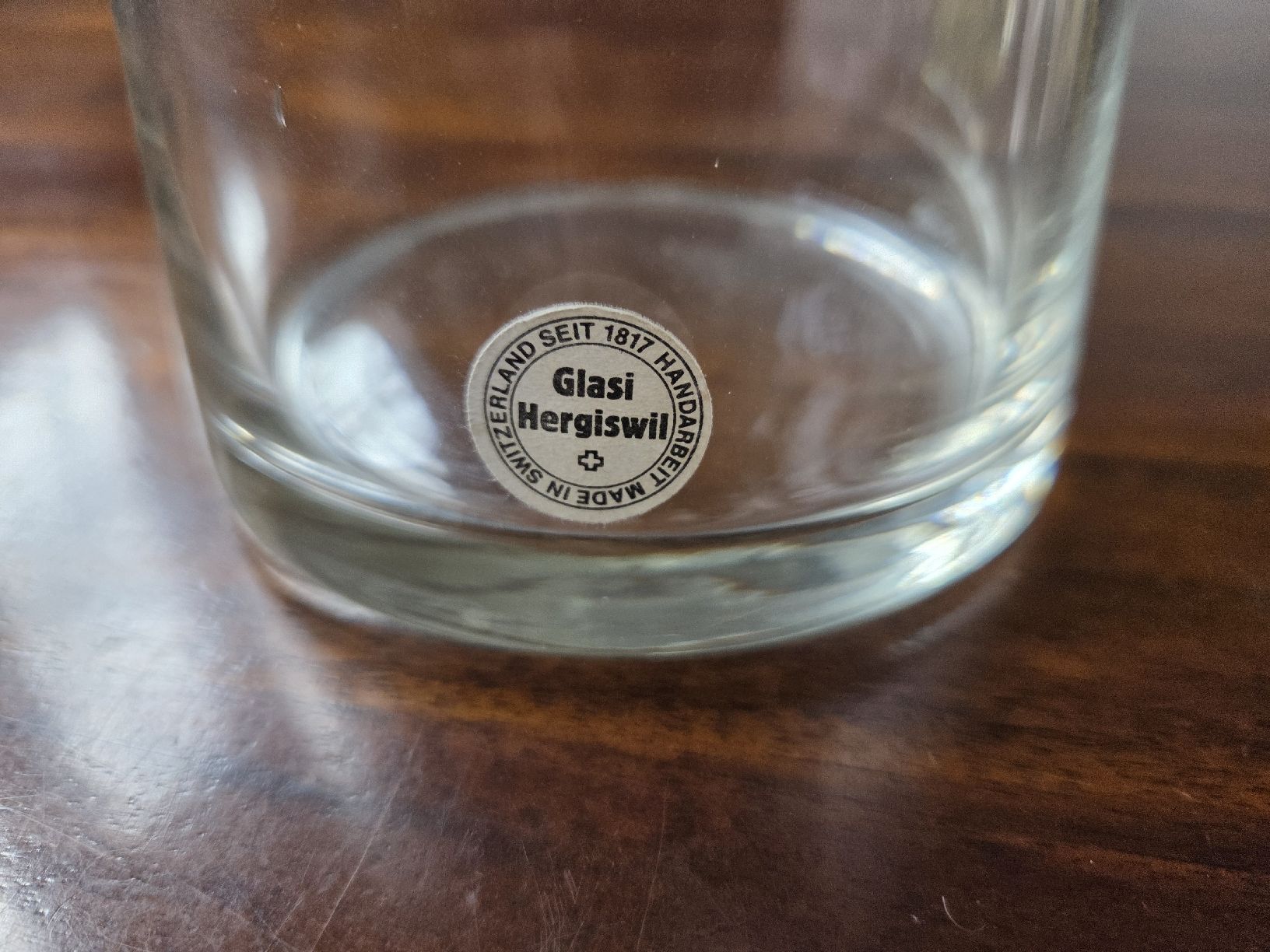 Glasi Hergiswil Caraffe: Whisky Glaskaraffe mit Stöpsel, Hergiswil – Usato da Bern venduto da Kurpfuscher 1