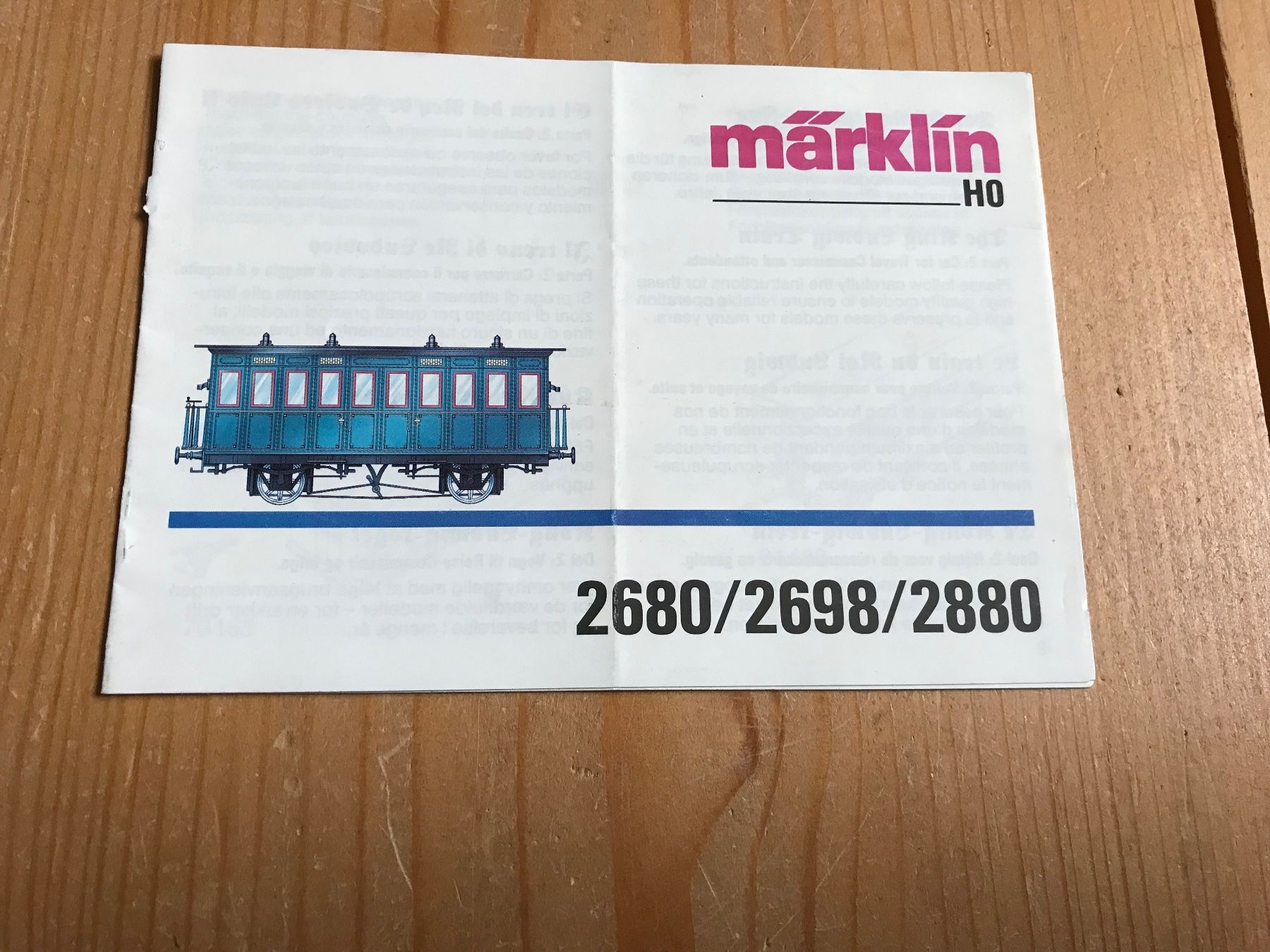 Märklin Modelleisenbahnen: märklin 2680, 2698, 2880, beschrieb – Gebraucht aus Liestal von ozo2005