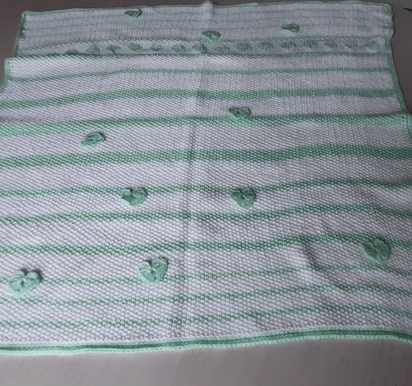 Coperte: Babydecke mit Herzli – Nuovo e nell'imballaggio originale da Engelburg venduto da Clictop 3