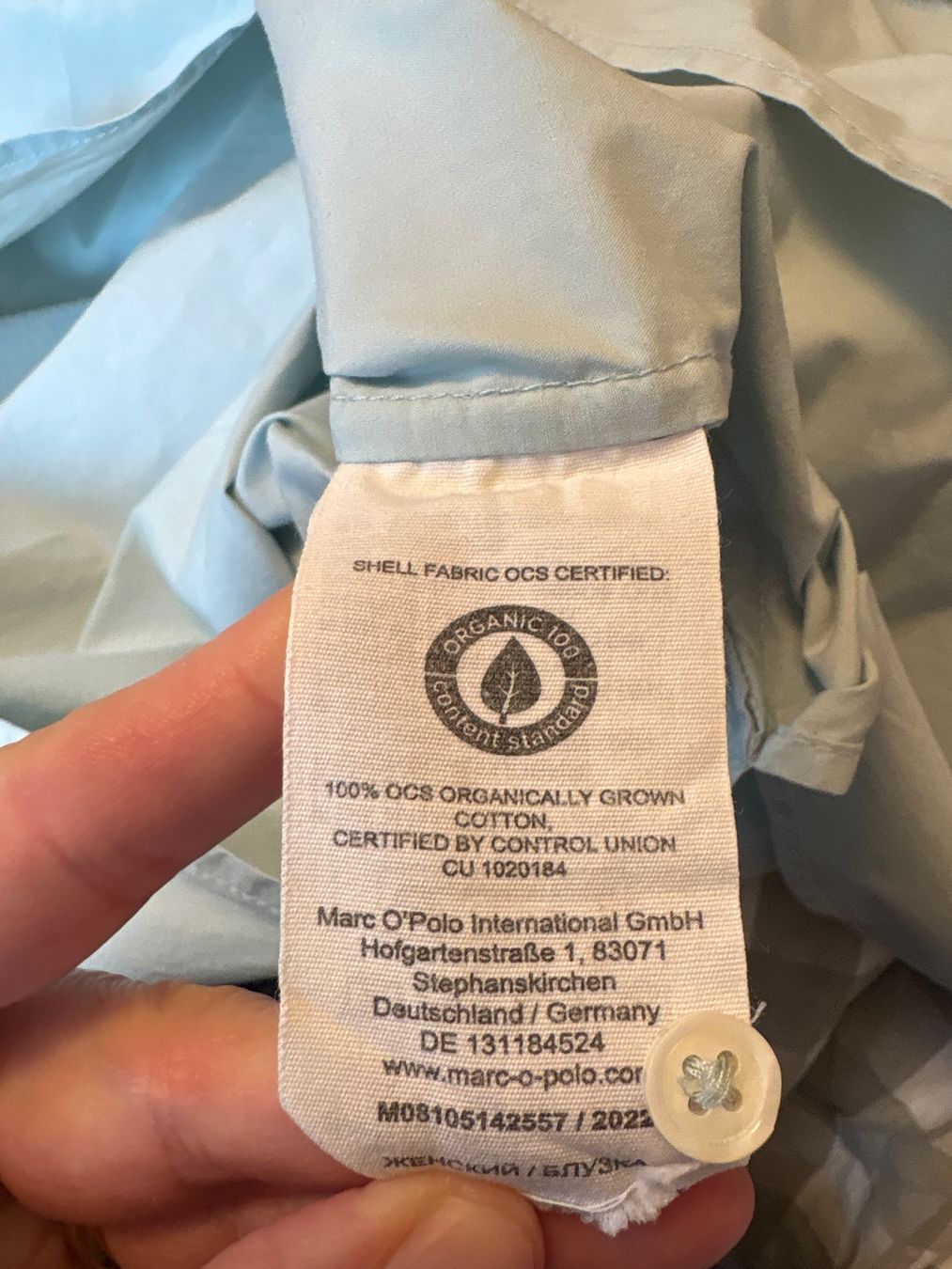 Marc O'Polo Camicette: Marc O'Polo Bluse, hellblau, Gr. 36 - – Usato da Winterthur venduto da sony-6 4