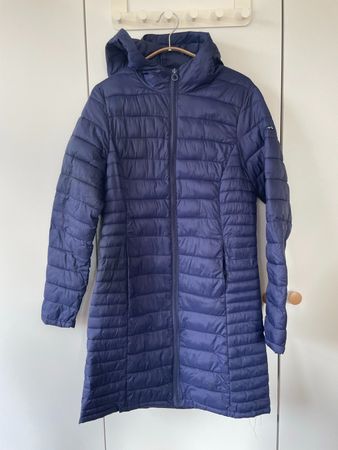 Chicorée leichter Steppmantel blau, Gr. M, mit Kapuze