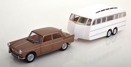 PEUGEOT 404 MIT HENON WOHNWAGEN 1965 1:18 NOREV