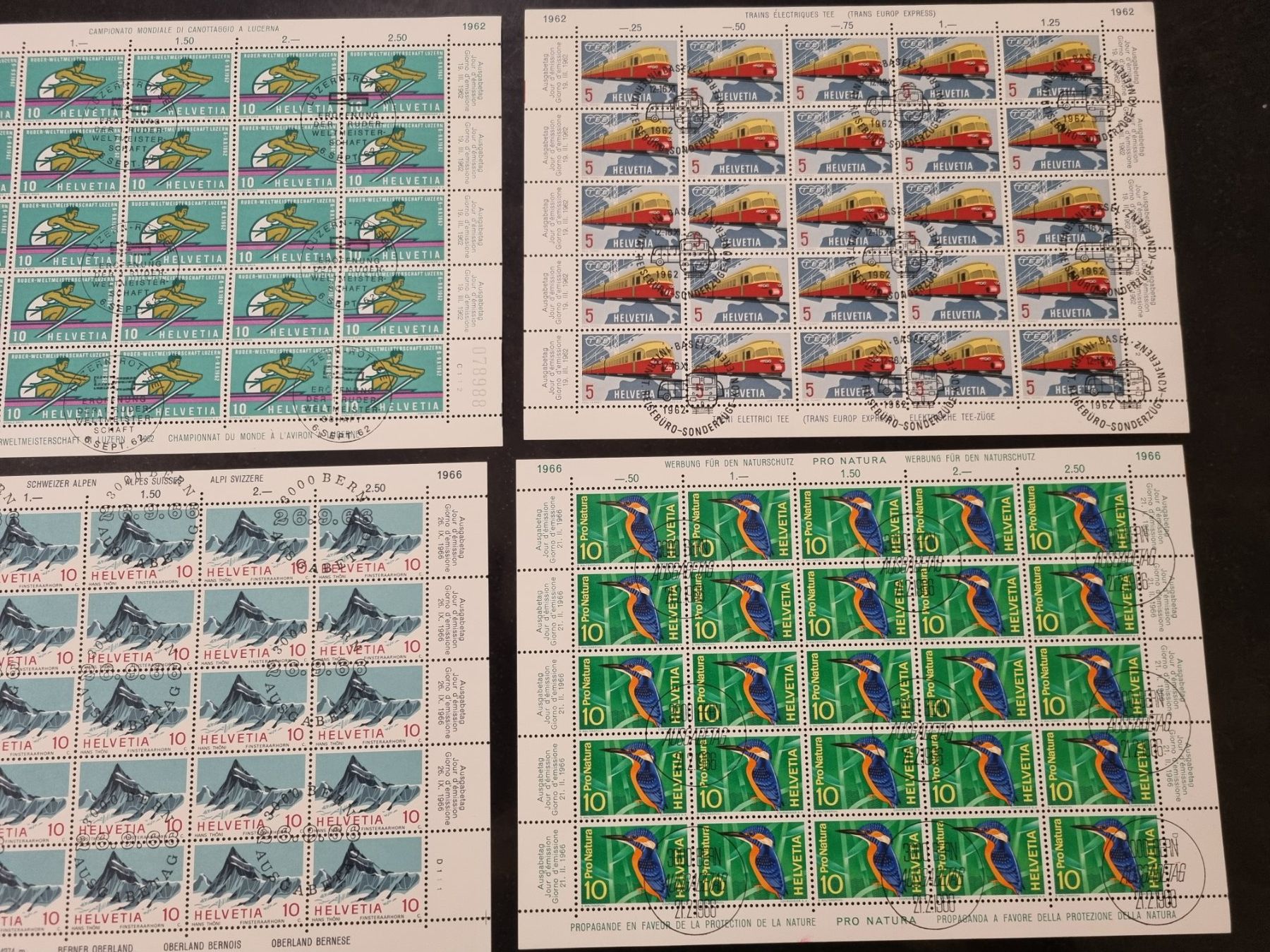 Tutti i francobolli: 11 Bogen mit Ersttag Stempel ab 1958 – Usato da Gümligen venduto da Geniusbuy 4