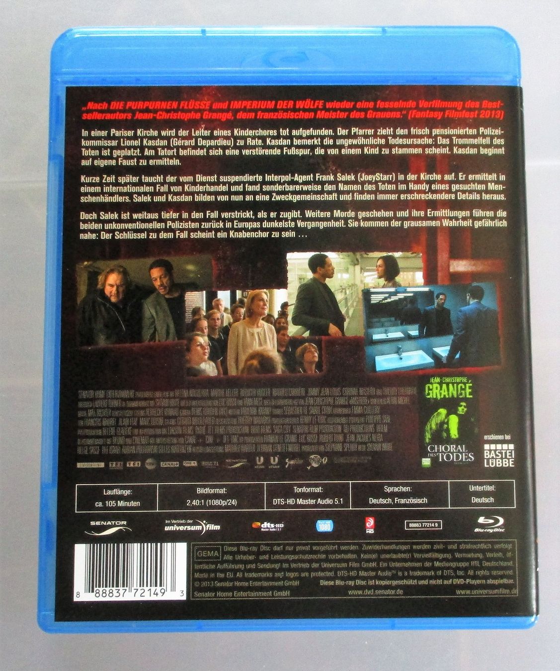 Tutti i DVDs: CHORAL DES TODES - Gérard Depardieu Blu-ray – Usato da Wattwil venduto da Muriel10 1