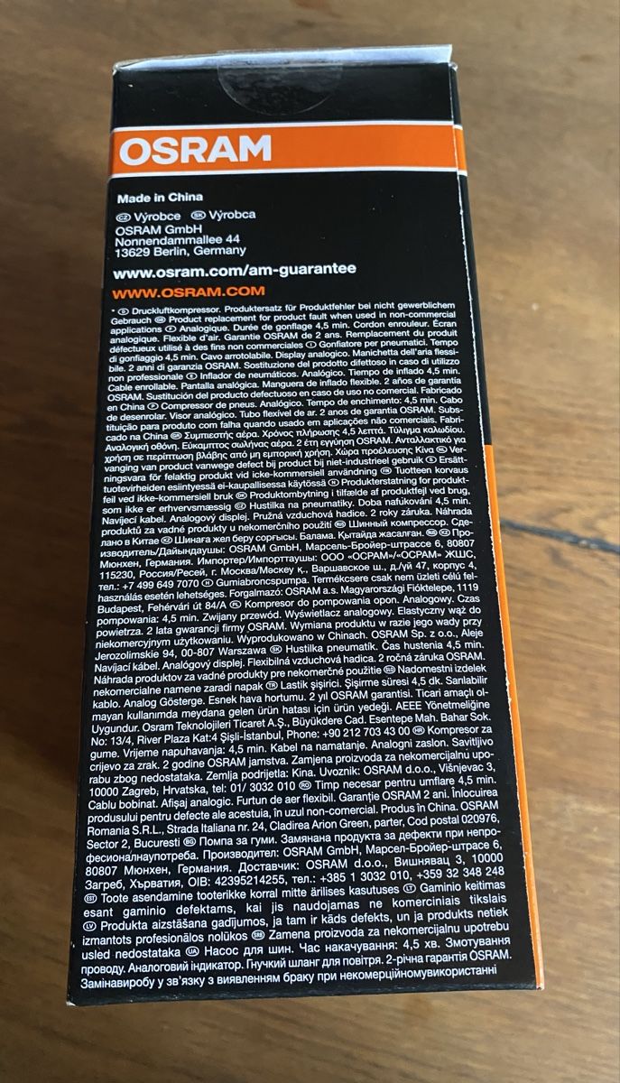 Osram Compresseurs: OSRAM TYREinflate 200 Luftkompressor 12V DC NEU – Neuf avec emballage d'origine à Oftringen par Nessaja86 3