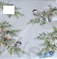 Serviette birds on branches (1223) 2Stk.