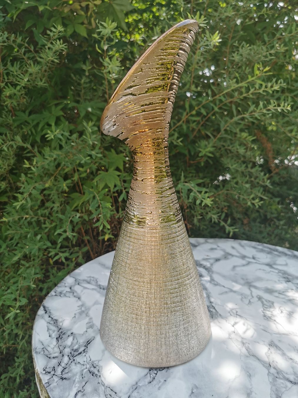 Vasi & Recipienti: Griechische Vase, goldfarben, neu – Nuovo e nell'imballaggio originale da Wettingen venduto da Biitel 1