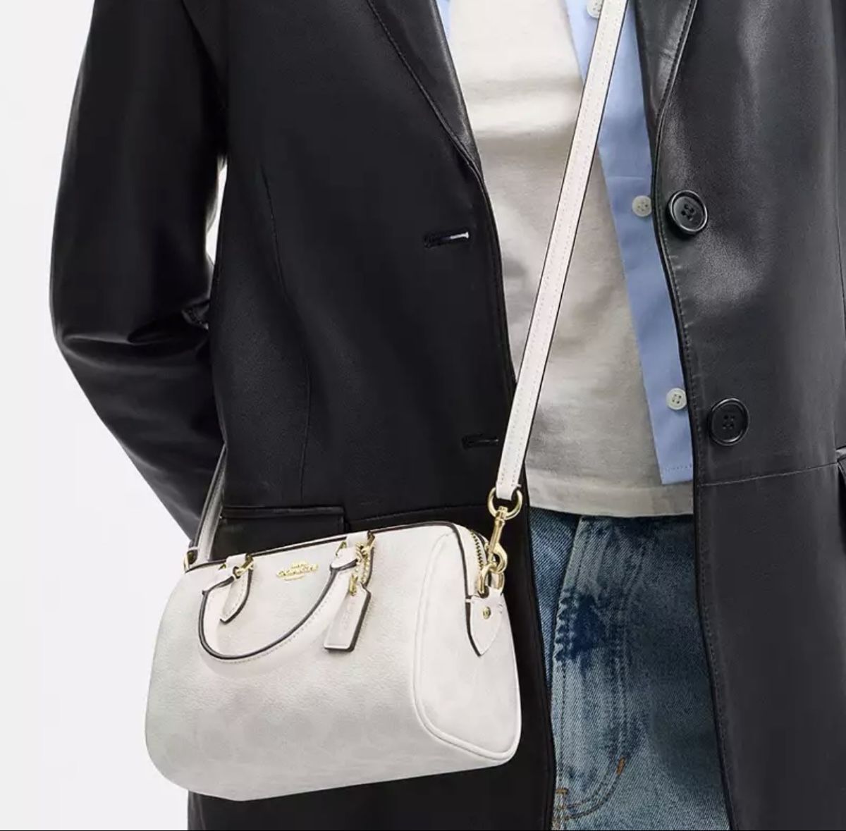 Coach Borse da donna: Coach Mini Rowan Weiss Signature Canvas – Nuovo (secondo la descrizione) da Intschi venduto da sam_t5kc 8