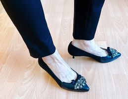 Top Zustand! Pumps aus Schafsleder elegant für Büro Business