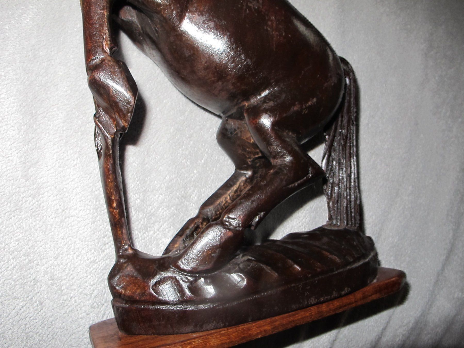 Sculture & Statue: Holz-Pferd/ Pferde Figur/ antike Pferd Skulptur – Usato da Löhningen venduto da Chimae67 9