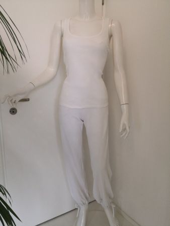 🤩MANGO & H&M PYJAMA WEISS GERILLT