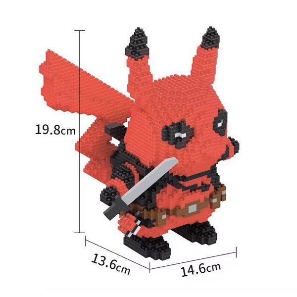 Kit di costruzioni: Pokémon "Pikachu Deadpool" / Mini-Bausteine – Nuovo e nell'imballaggio originale da Meisterschwanden venduto da Bigi1 2