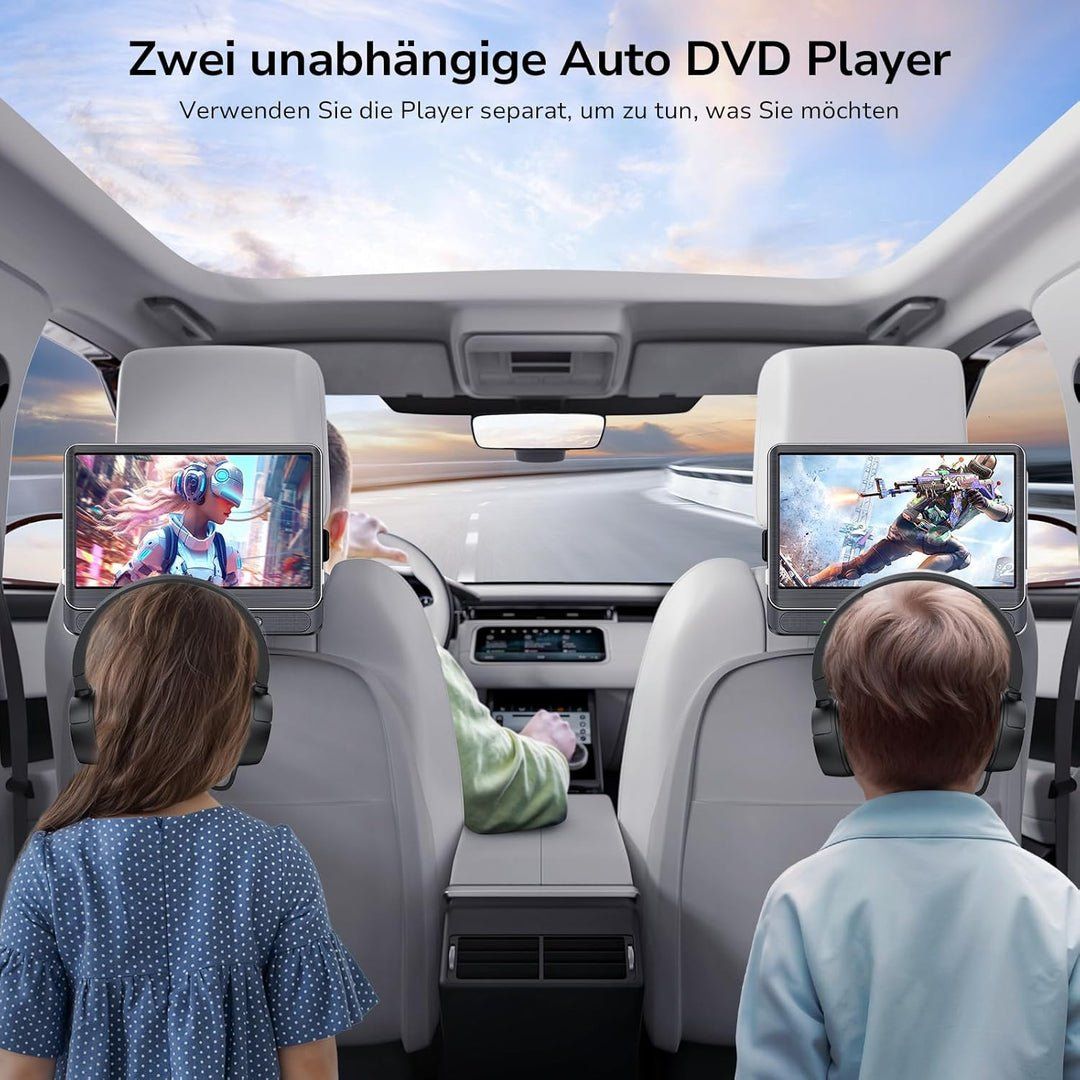 Lettore multimediale & Streamer: DVD Player Auto 2 Bildschirme 1080P HDMI-Eingang, Tragbar – Nuovo e nell'imballaggio originale da Utzigen venduto da estrela11