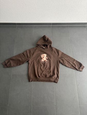 C&A Kapuzenpulli, braun mit Teddymotiv, Gr. 158