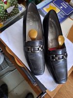 Schuhe Damen Leder Schwarz Grösse 38 gebraucht