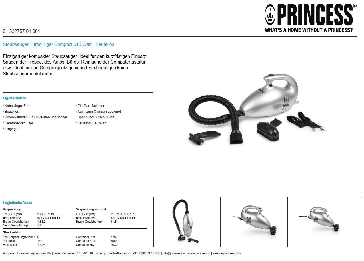 Aspirapolveri & Accessori: Staubsauger Turbo Tiger Compact – Nuovo e nell'imballaggio originale da Opfikon venduto da Trodat5430 3