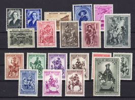 R5671  /  Belgique 1937-39-41 neufs XX