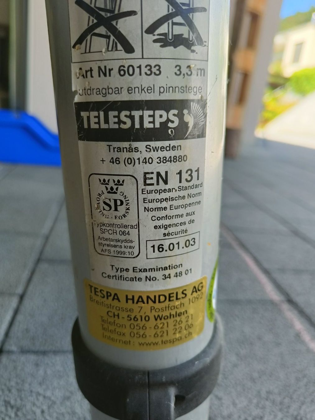 Scale: Teleskop Leiter Telesteps 3,3m Aluminium – Usato da Egolzwil venduto da Mirjam24 4