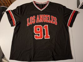 T-shirt Los Angeles 91 noir et rouge, taille 46