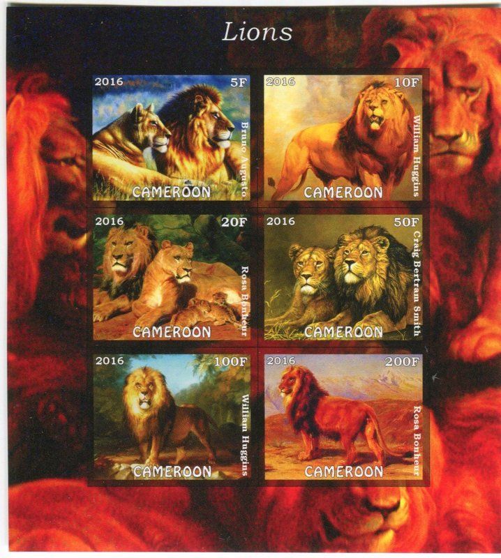 Alle Briefmarken: Block "Löwen". Kamerun – Neu und originalverpackt aus Basel von Butsch5