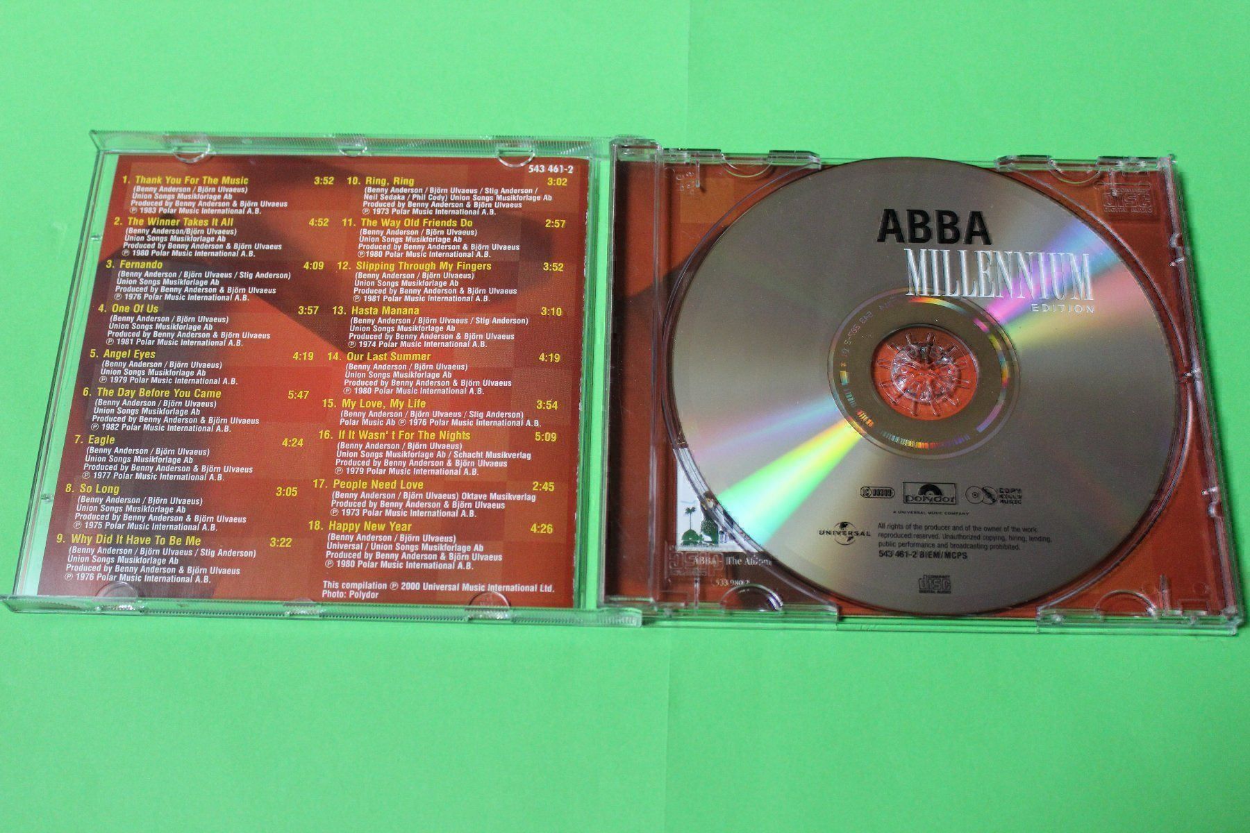 CD: ABBA - MILLENNIUM EDITION CD RAR!!!!!!!! – Usato da Tübach venduto da JamesStone 3