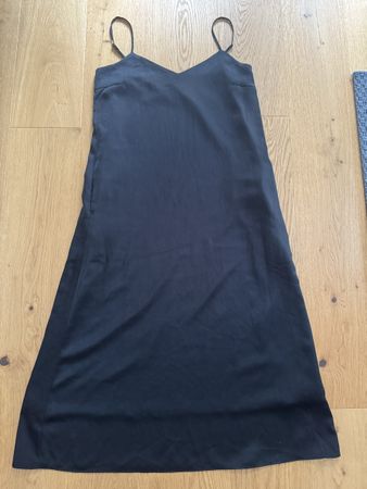 Satinkleid mit Taschen Gr S