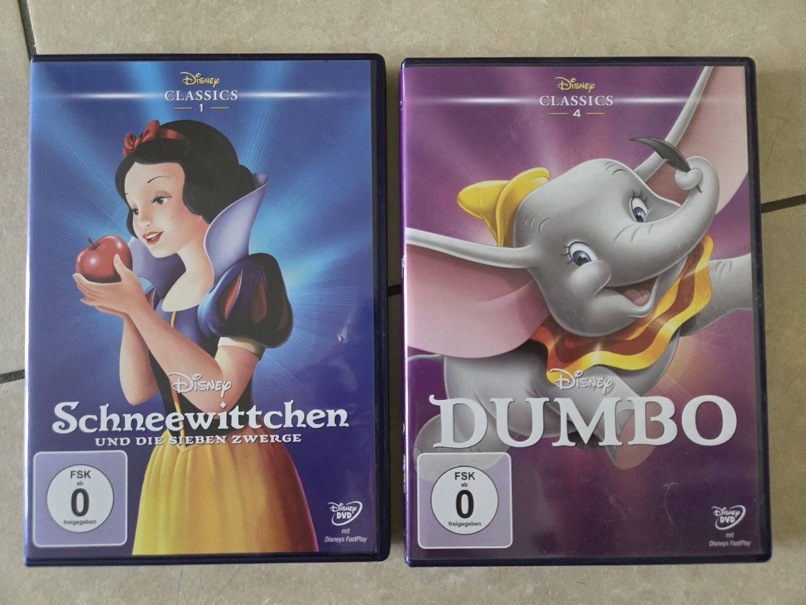 Alle DVDs: Schneewittchen und Dumbo – Neu (gemäss Beschreibung) aus Aesch ZH von Wegelin