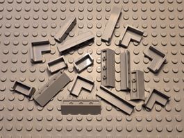 Lego 17x Paneel divers hellgrau
