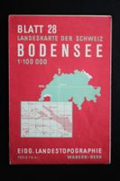 Landeskarte der Schweiz Blatt 28 Bodensee 1:100 000