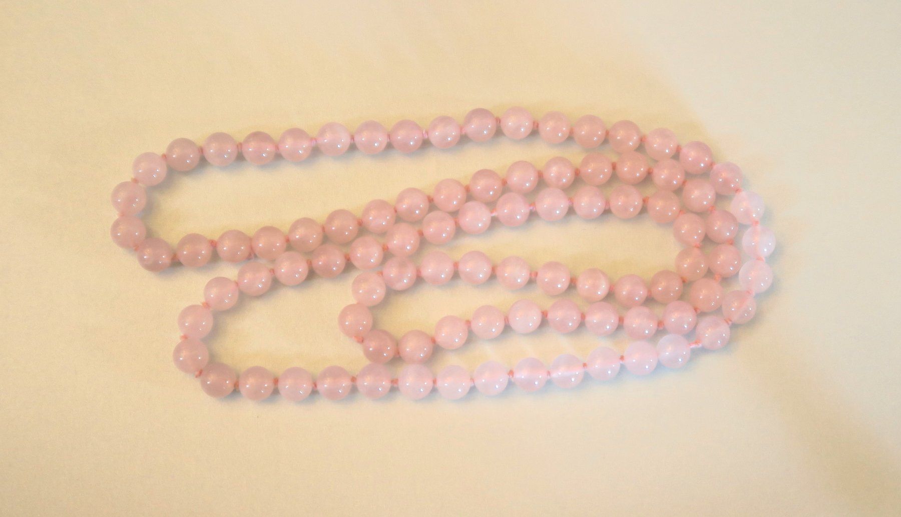 Catenine: Rosenquarz Perlenkette – Usato da Brittnau venduto da marlenestone 3