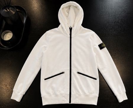 Stone Island Zip Hoodie / Jacke – Weiss – Grösse S