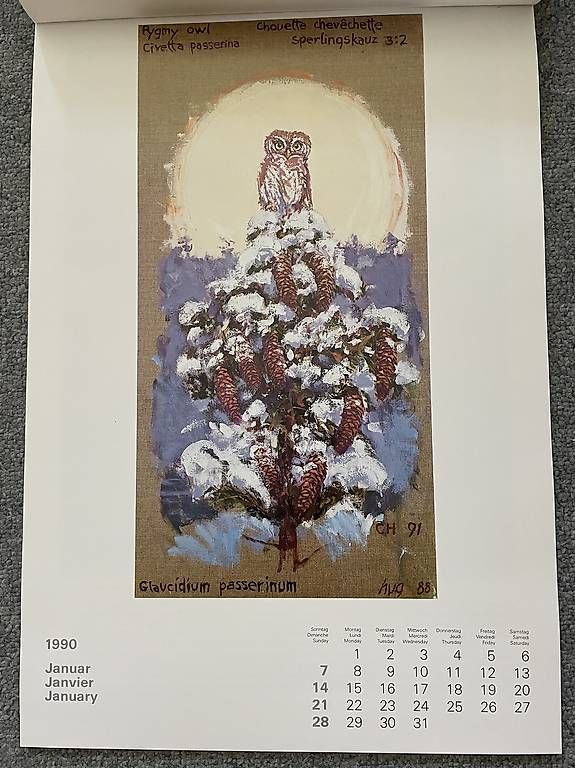 Calendari: Tier-Kalender von Fritz Hug 1990 – Usato da Bolligen venduto da heidi6318 2