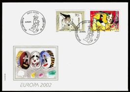Europamarken 2002 "Zirkus", Ersttagsbrief