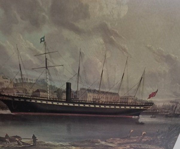 Foto & Immagini: Kunstdruck SS Great Britain J. Walter um 1847 – Usato da Flums venduto da Flumsantik