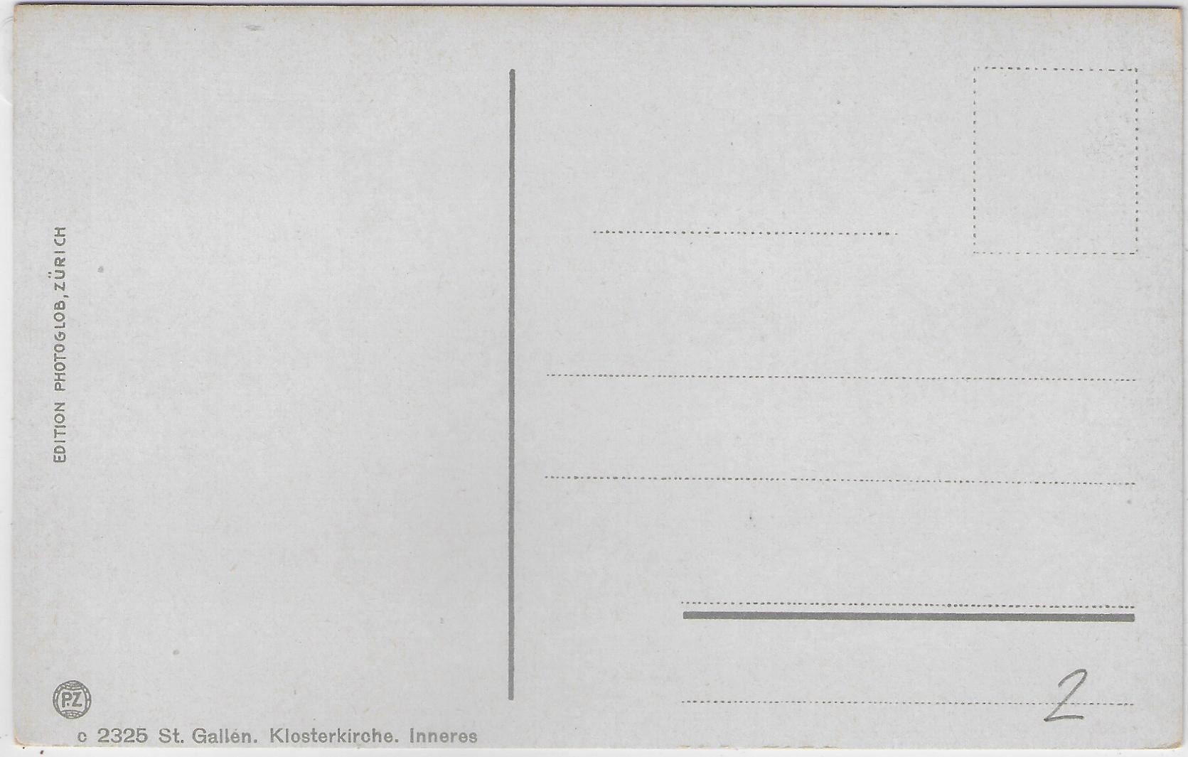 Cartoline postali: St. Gallen - Klosterkirche inneres – Antico da Ettingen venduto da Kartenplanet 1