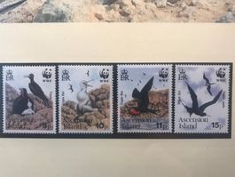 WWF Ascension 1990 Adlerfregattvogel Satz postfrisch