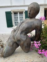 Géza Tóth Bronze Skulptur signiert 1980 | Abstrakt Figur Akt