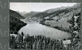 AK sw Davos GR am Davosersee, Tinzenhorn, © Reiss ≈ 1963