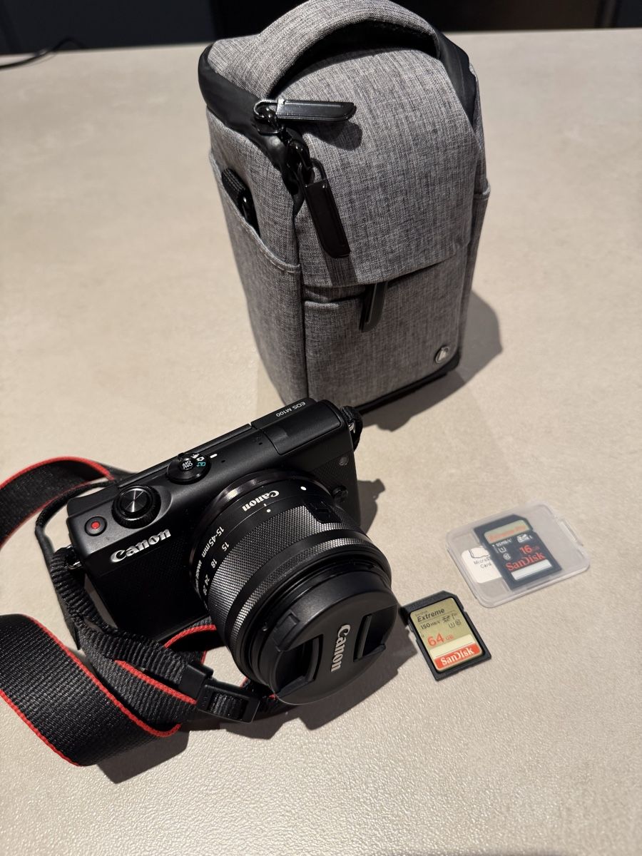 Canon Kamera: Canon EOS M100 Systemkamera inkl. Tasche und SD-Karten – Gebraucht aus Orpund von Nonoo