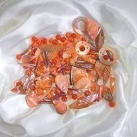 Perles nacre orange