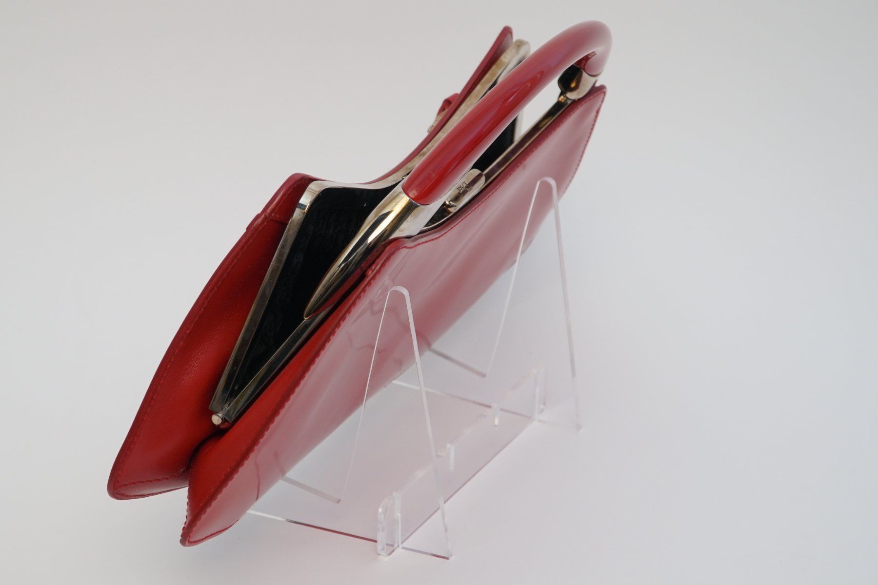 Dior Borse da donna: Sac à main Dior en cuir rouge Bondage – Usato da Bogis-Bossey venduto da VNT-GE.ch 3
